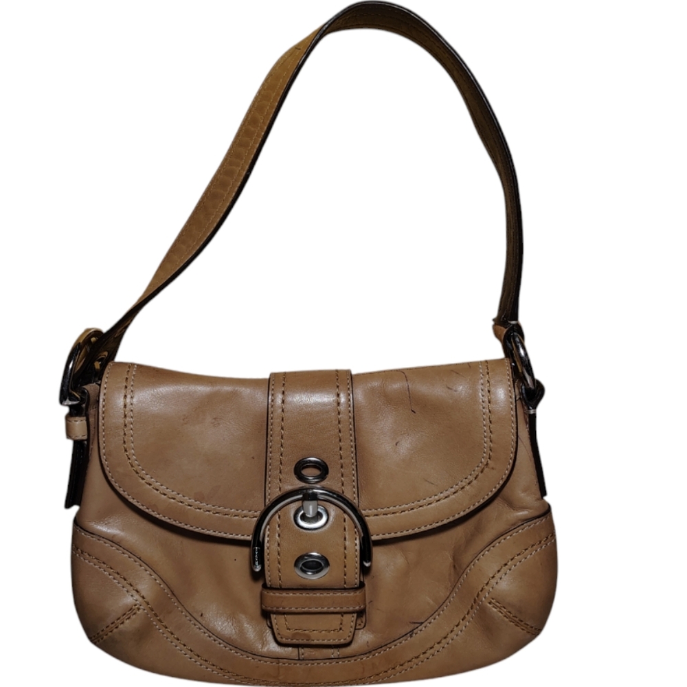 Vintage Coach Small Tan Soho Handbag